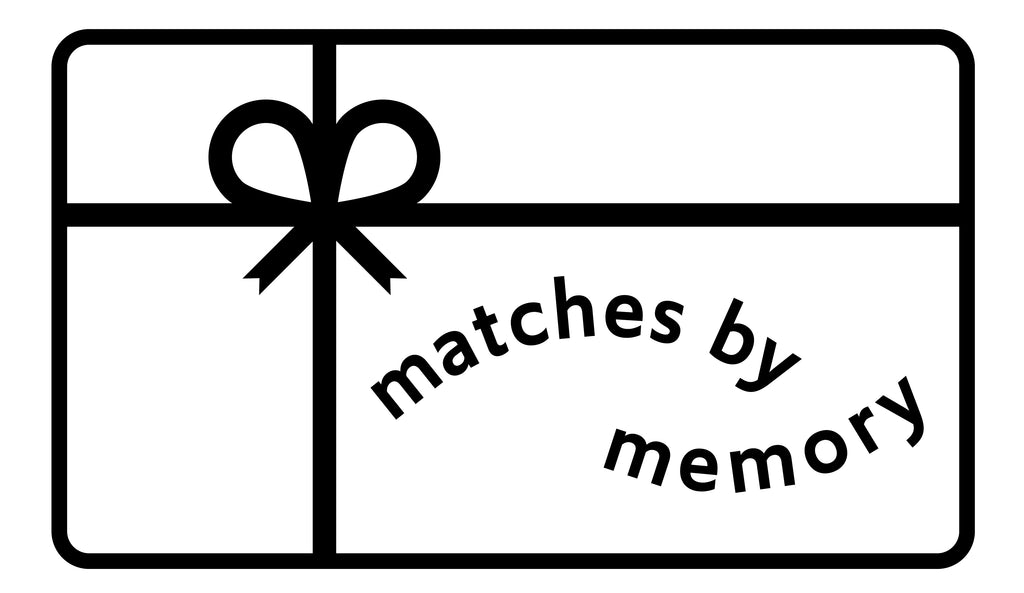 Matches by Memory gift card