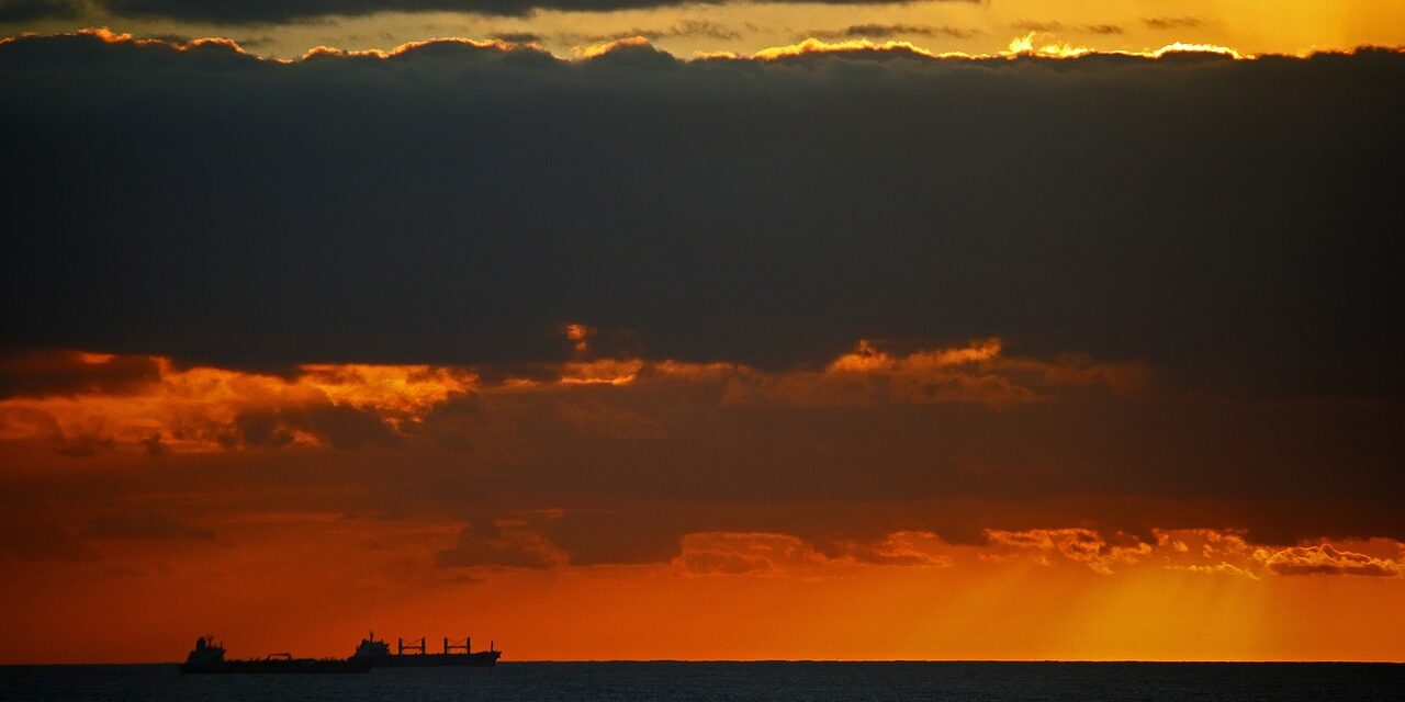sunset over landscape