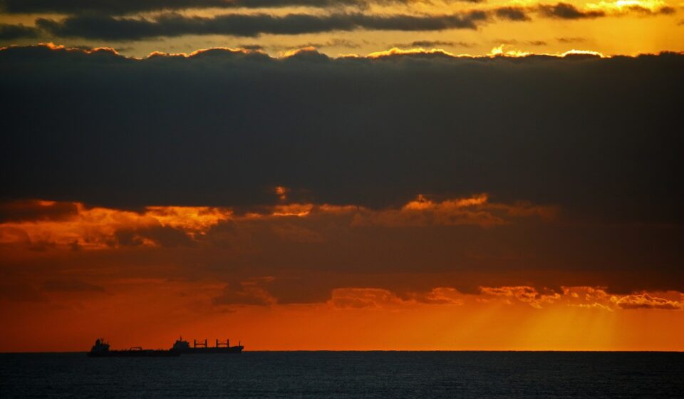 sunset over landscape