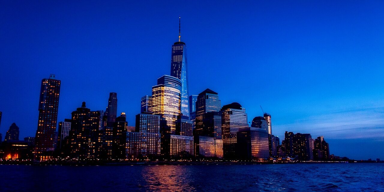 new york city sunset skyline
