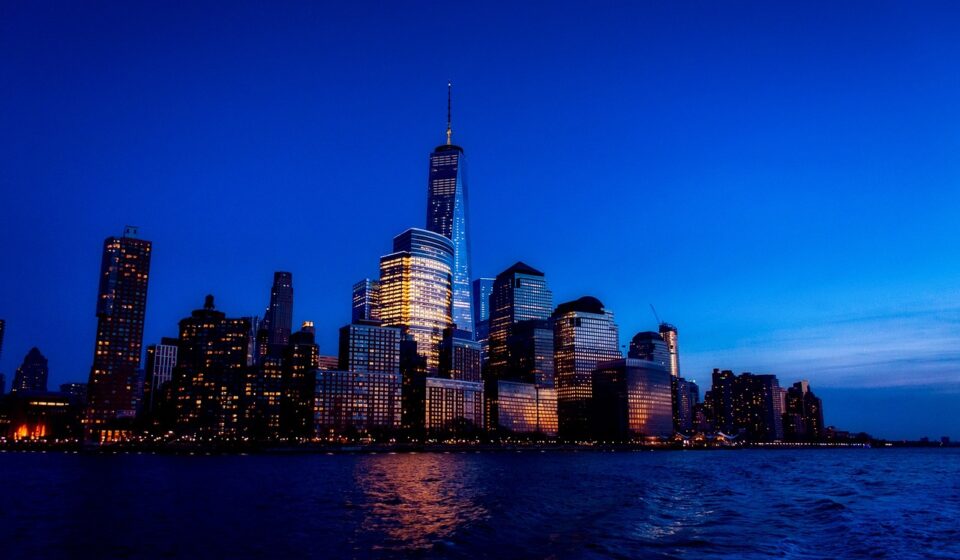 new york city sunset skyline